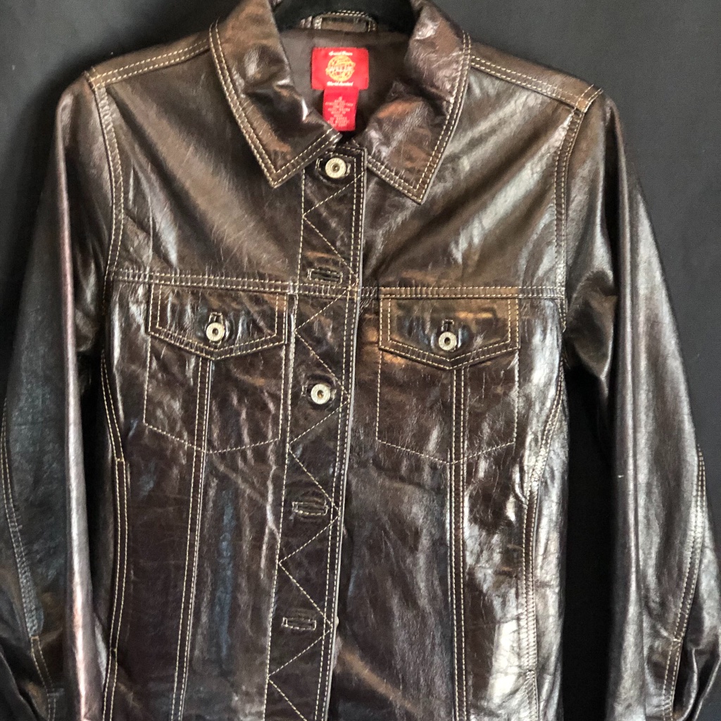 Gap Vintage Brown Leather Jacket. Rare